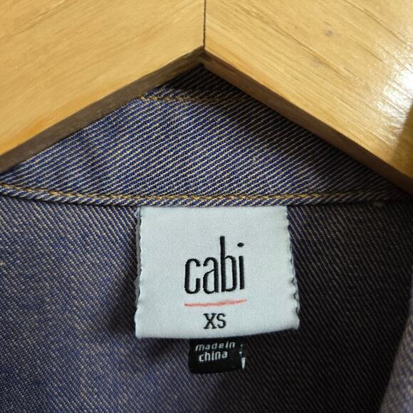 Cabi Workshop Jacket Womens XS Blue Denim Western Cowgirl Button-Up - Picture 8 of 11
